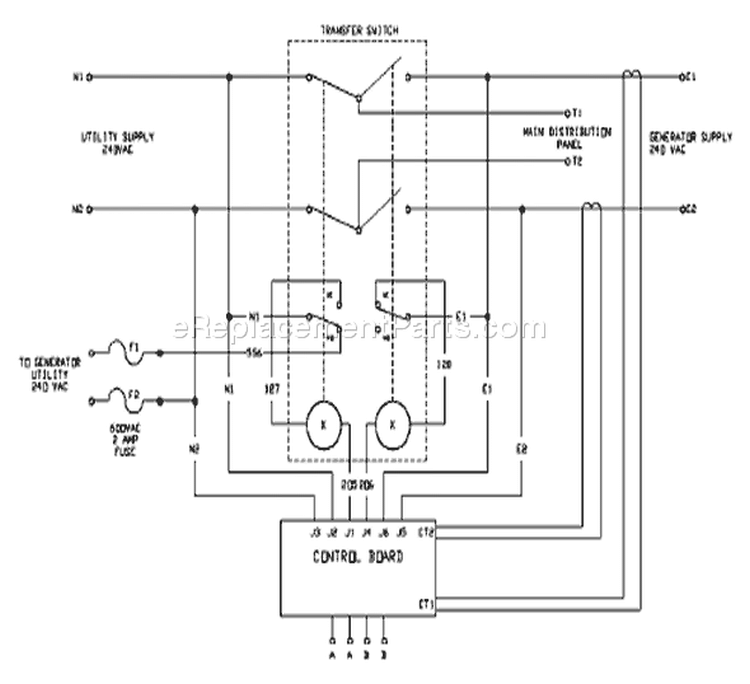 Page B Diagram and Parts List for 071009-1  Briggs and Stratton Generator